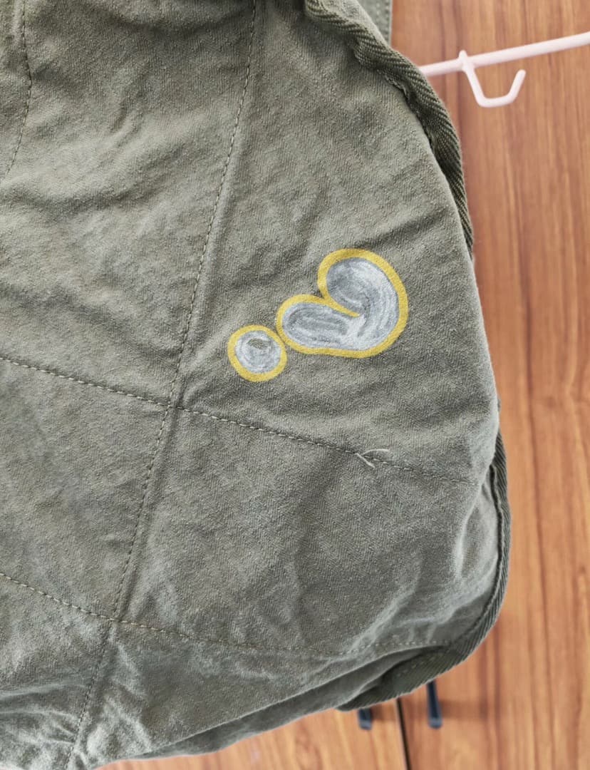 HUMAN MADE ミリタリーグリーン ショルダートートバッグ