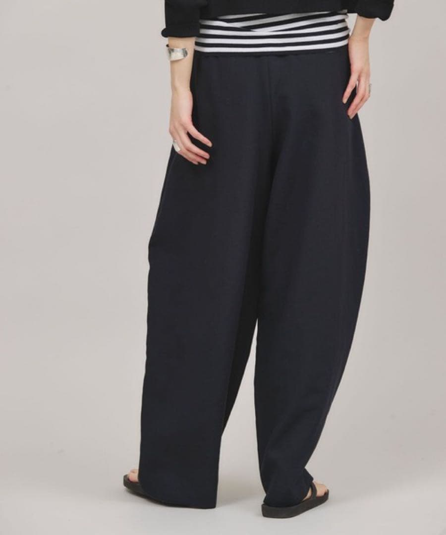 Curensology （カレンソロジー） プレーンツータックパンツ　黒　38