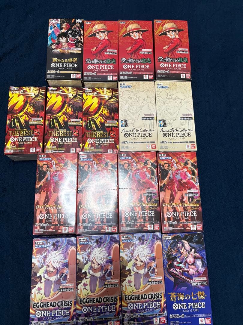 ワンピースカード未開封BOX 13個セット　開封済みBOX多数