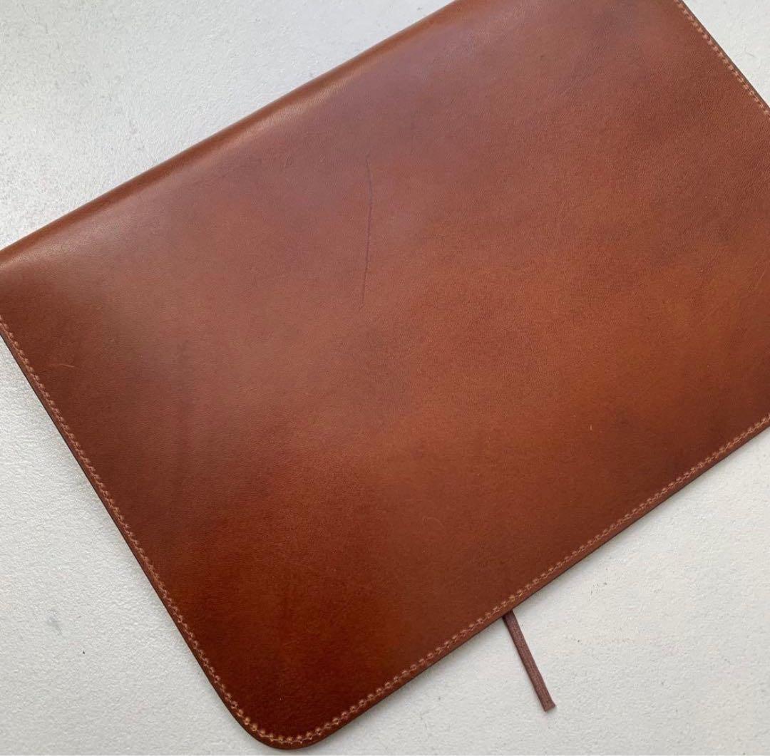 drip ブラウン レザー ノートPCケース