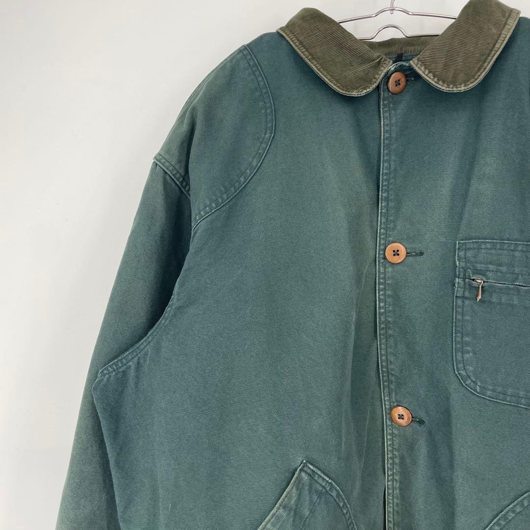 エルエルビーン　カバーオール　XL　オリーブ　ダック　アメリカ製