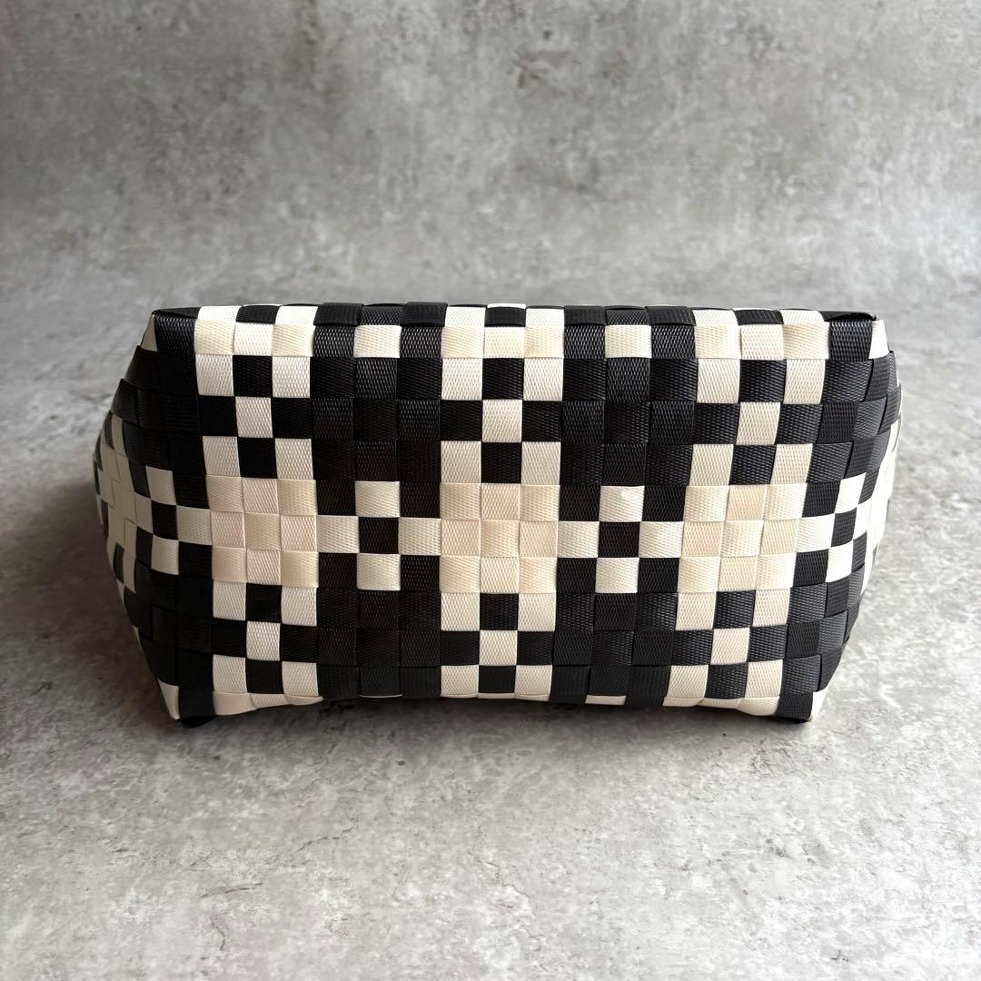 【リンリン様】MARNI ジャージー ハンドル バスケット かごバッグ トート