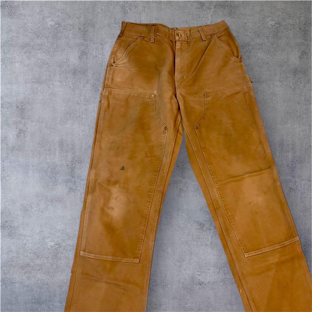 376 Carhartt B01 ダブルニー USA製 ブラウン