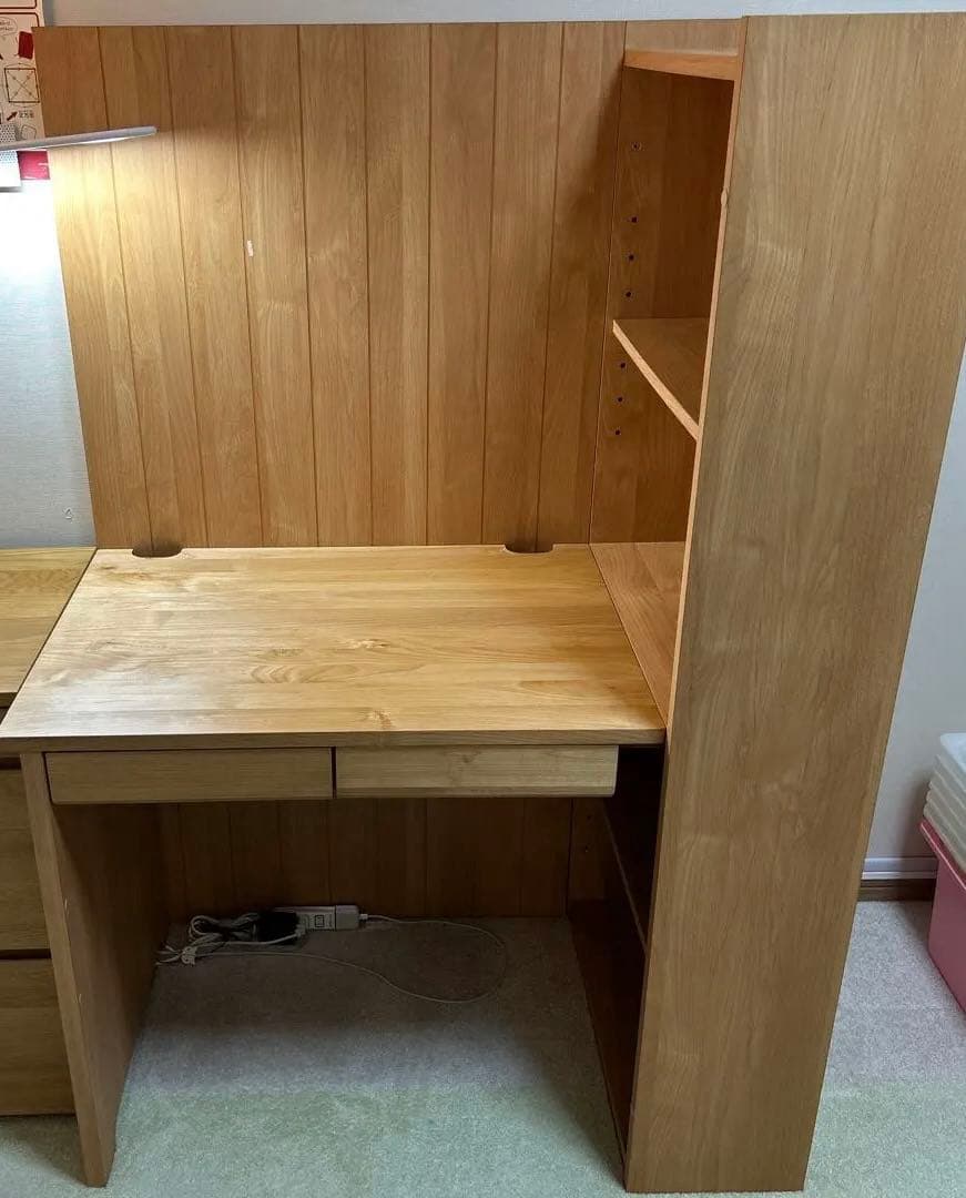 cheese！【国産家具】堀田木工所・半個室デスク本棚セット