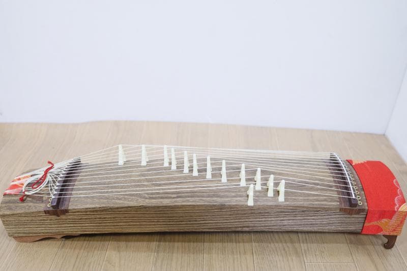 綺麗◆文化琴　短琴　13弦　和楽器　十三弦　◆全長60㎝◆誰でも弾ける!