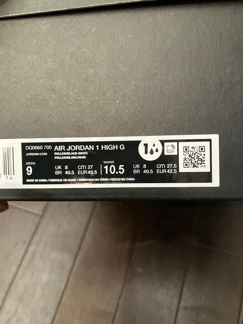 靴 Nike Air Jordan 1 High Golf Pollen27cm