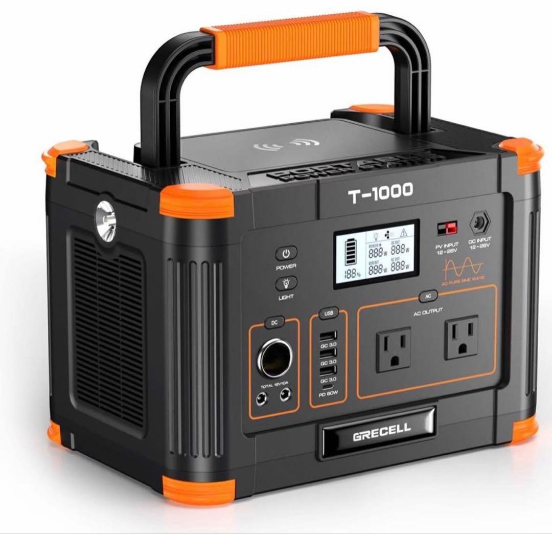 GRECELL ポータブル電源 1000W 270000mAh 未使用　箱無し
