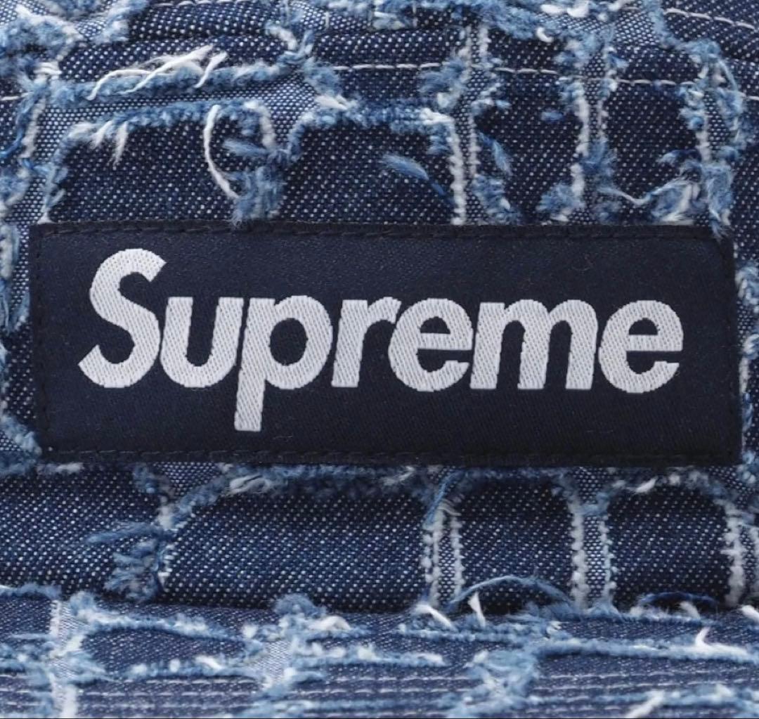 Supreme デニムキャップ ダメージ加工
