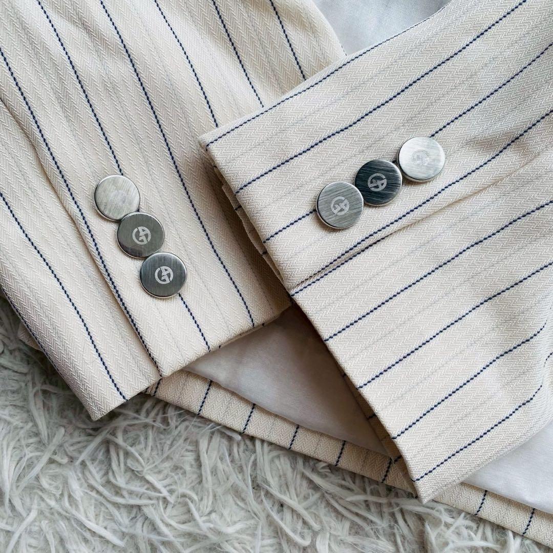 ジョルジオアルマーニ●極美品●最上級ライン イタリア製シルクジャケット 2XL