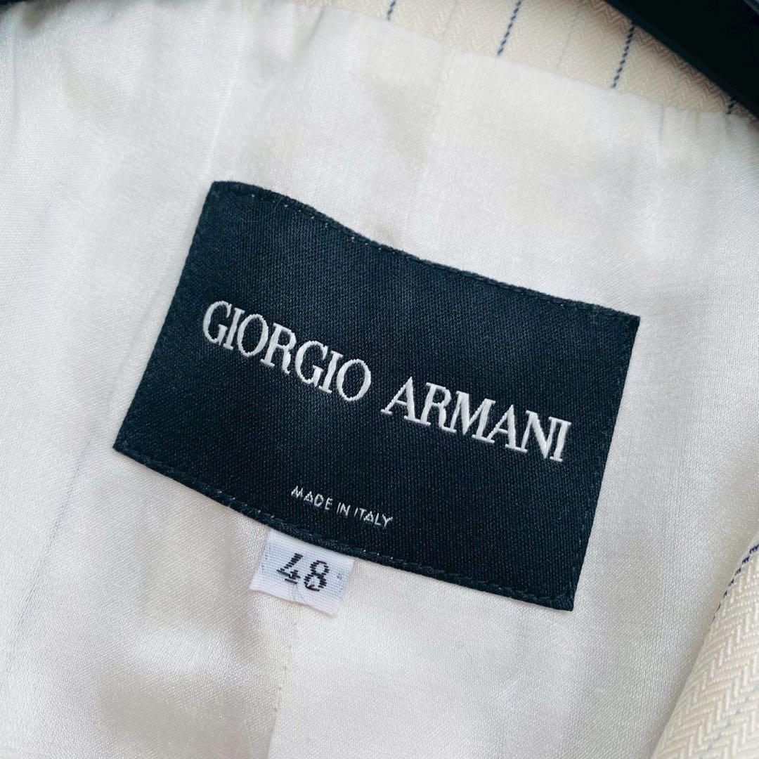 ジョルジオアルマーニ●極美品●最上級ライン イタリア製シルクジャケット 2XL