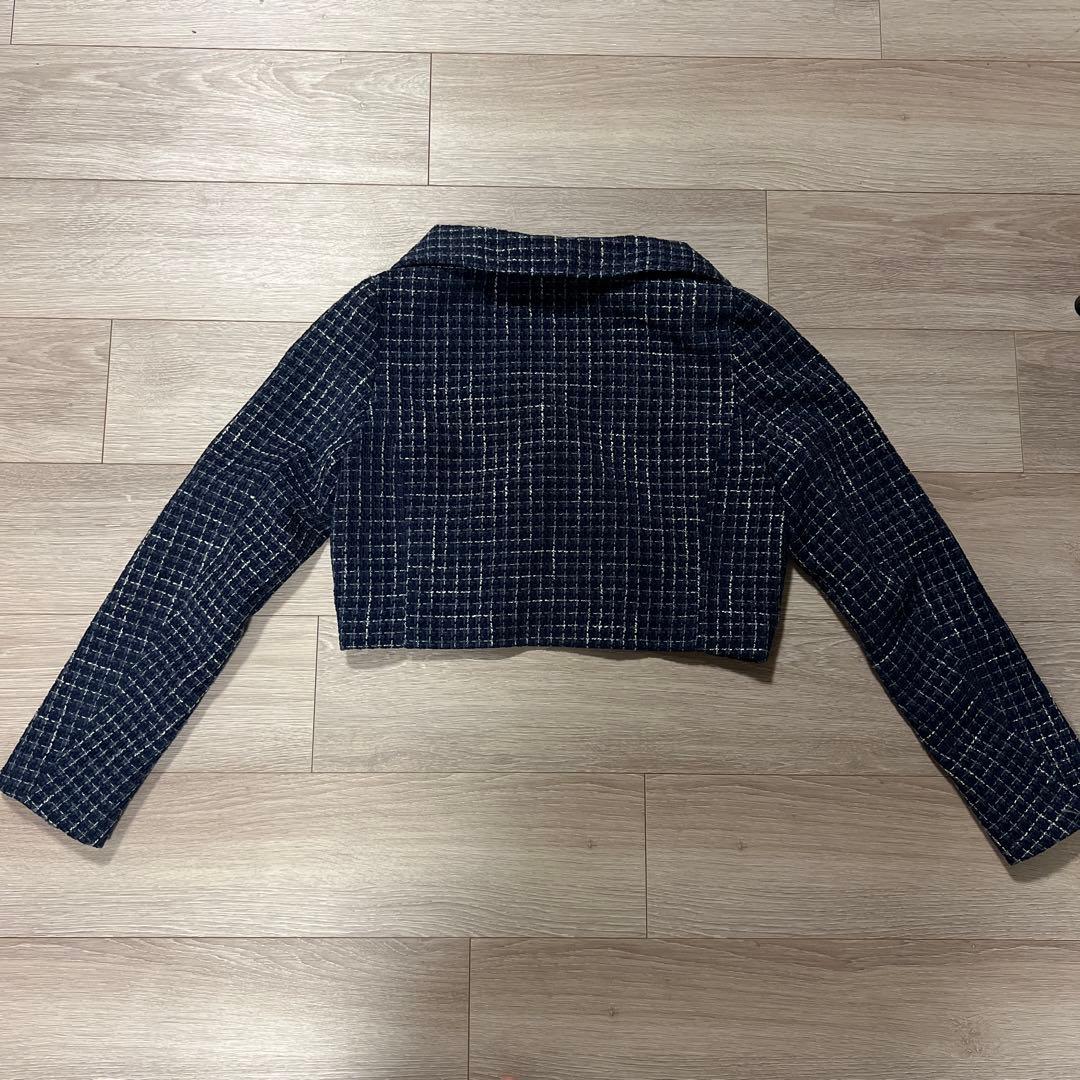 EIMY ISTOIRE‪‪❤︎‬パールツイードショートジャケット