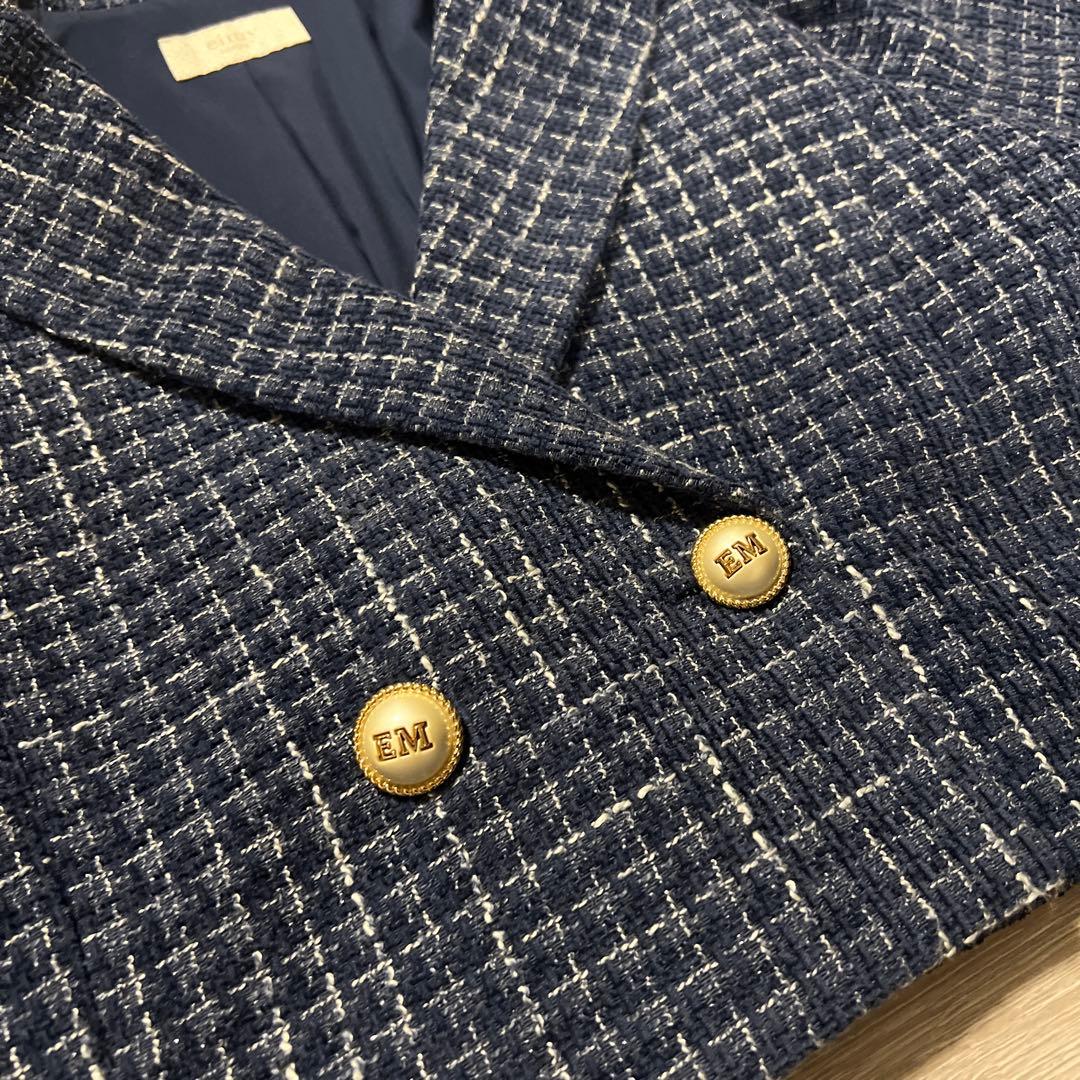 EIMY ISTOIRE‪‪❤︎‬パールツイードショートジャケット