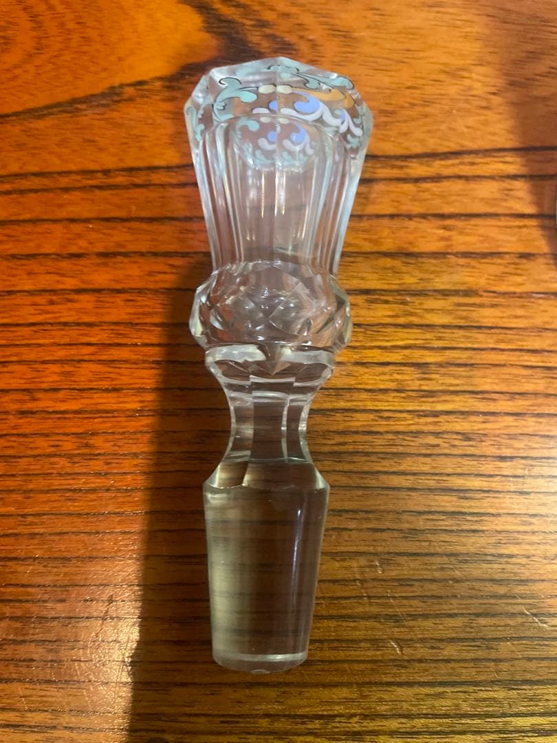 雨宮喜能登　窯彩硝子　デカンタ　クリスタルガラス