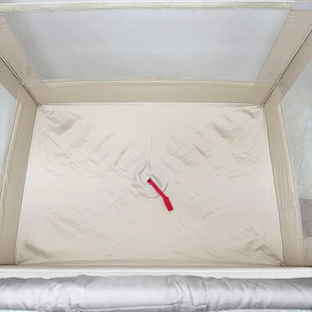 美品 Aprica ココネルエアー 折り畳み ベビーベッド ココアブラウン