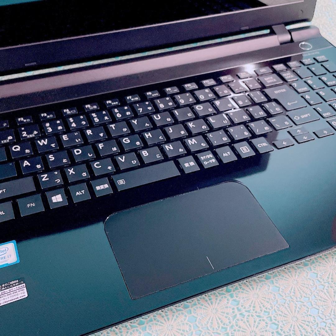液晶美品✨Corei7✨️16GB薄型ノートパソコン！SSD512GB黒カメラ付き