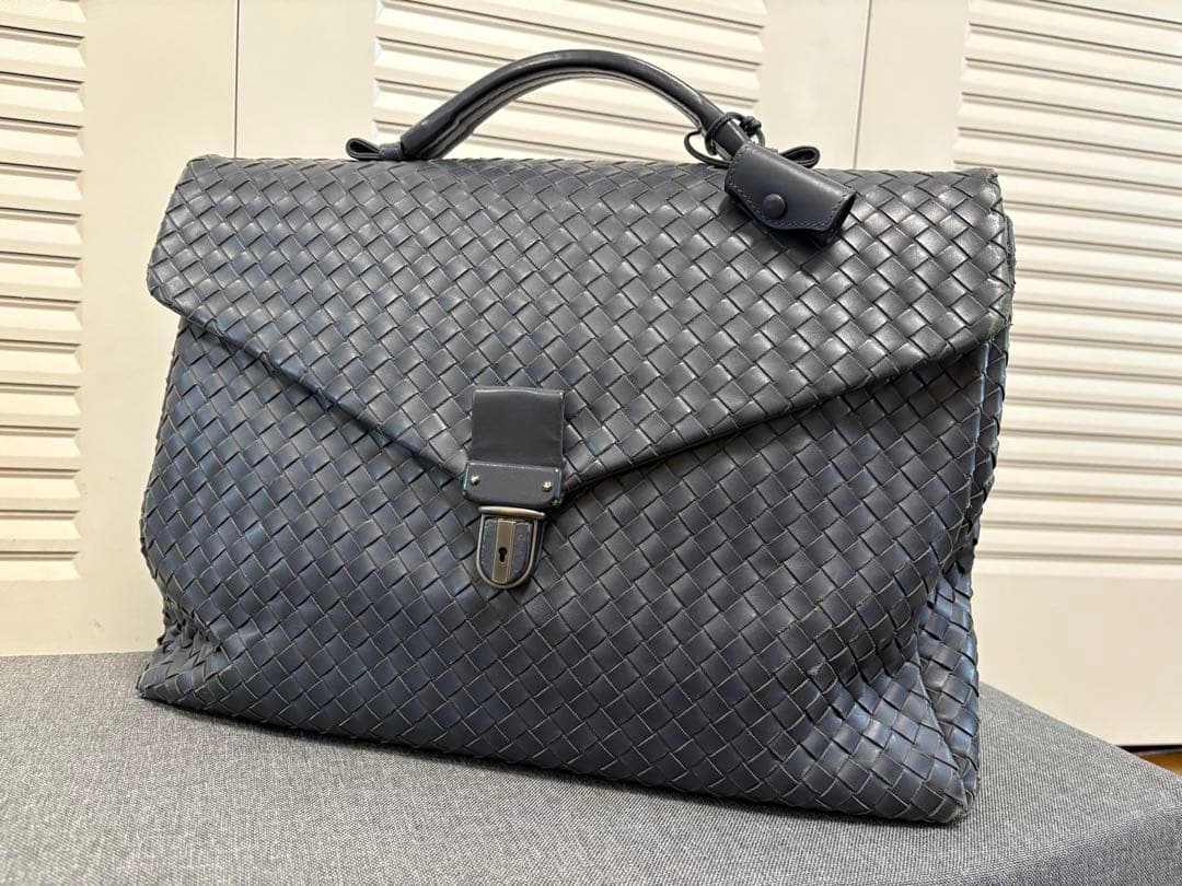 値下げ♦︎良品♦︎鍵付♦︎ボッテガヴェネタ イントレチャート レザー ビジネスバッグ