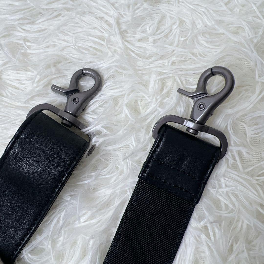   レザー ボストンバッグ 大容量 ブラック　2way