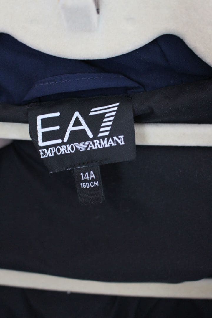 【美品】エンポリオアルマーニ　ネイビー ダウンジャケット フード付き