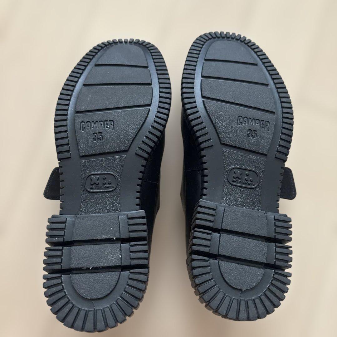 最終お値下げ　CAMPER カンペール　ブラック ローファー　35