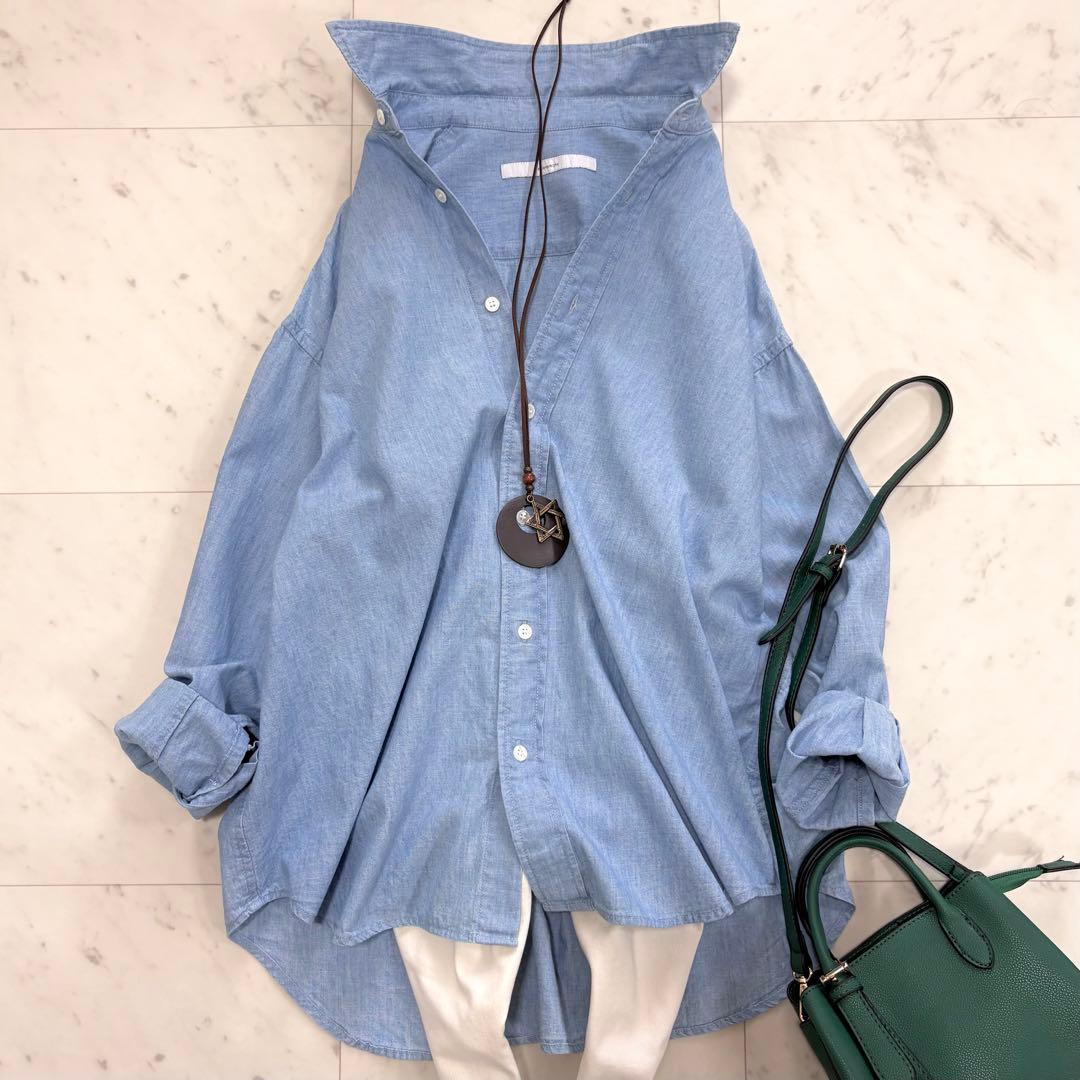 極美品✨フレームワーク　ダンガリーシャツ　ゆったり　デニムシャツ　2025AW