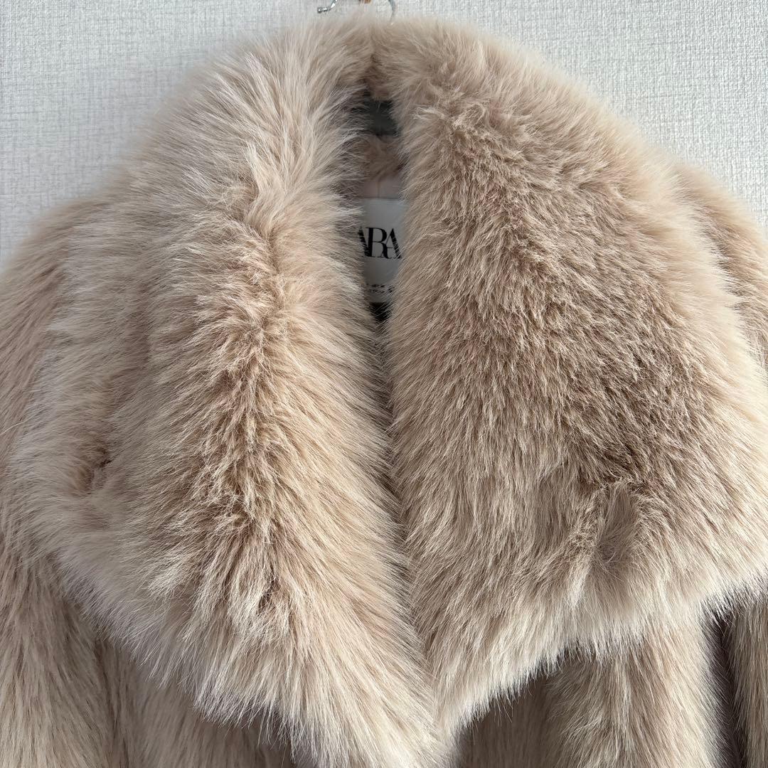新品未使用　ファー　フェイクファー　ジャケット　コート　ZARA ザラ