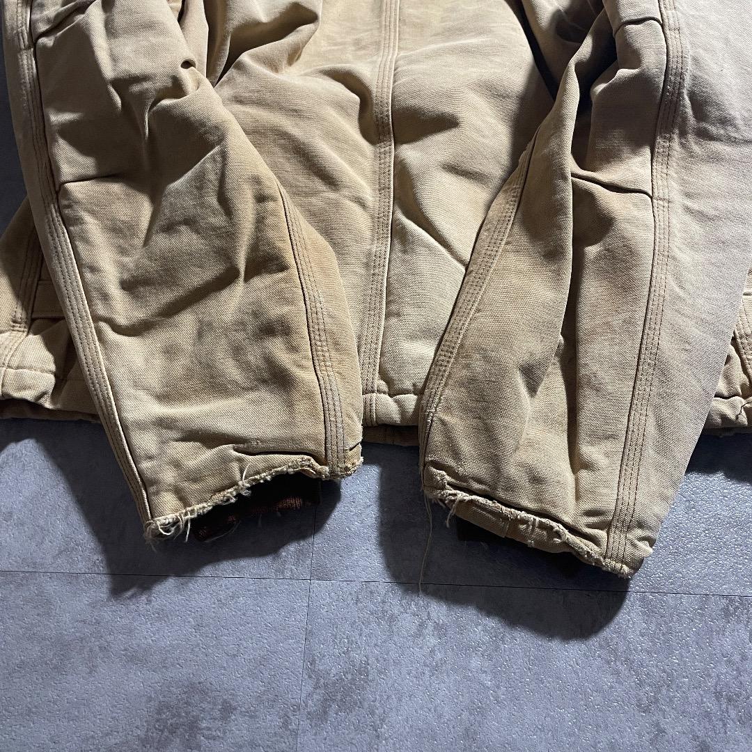 80-90s 星タグ USA製 ブラウン カーハート 短丈トラディショナル