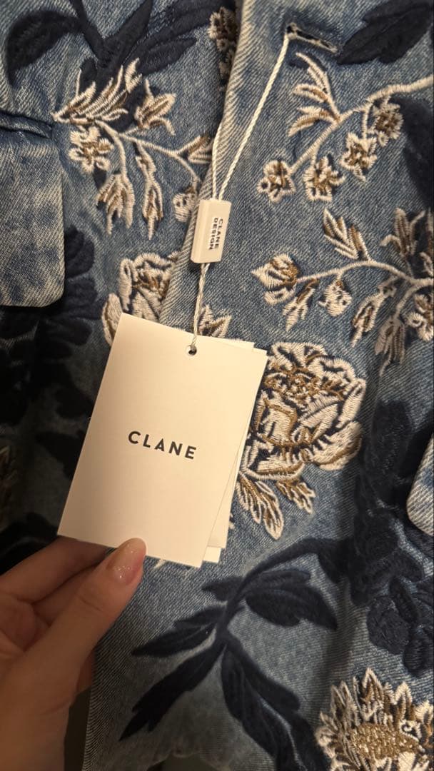 ジャケット・アウター CLANE FLOWER EMBROIDERY TAILORED JACKET