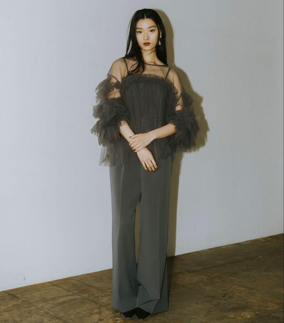 all in one × decorative tulle tops