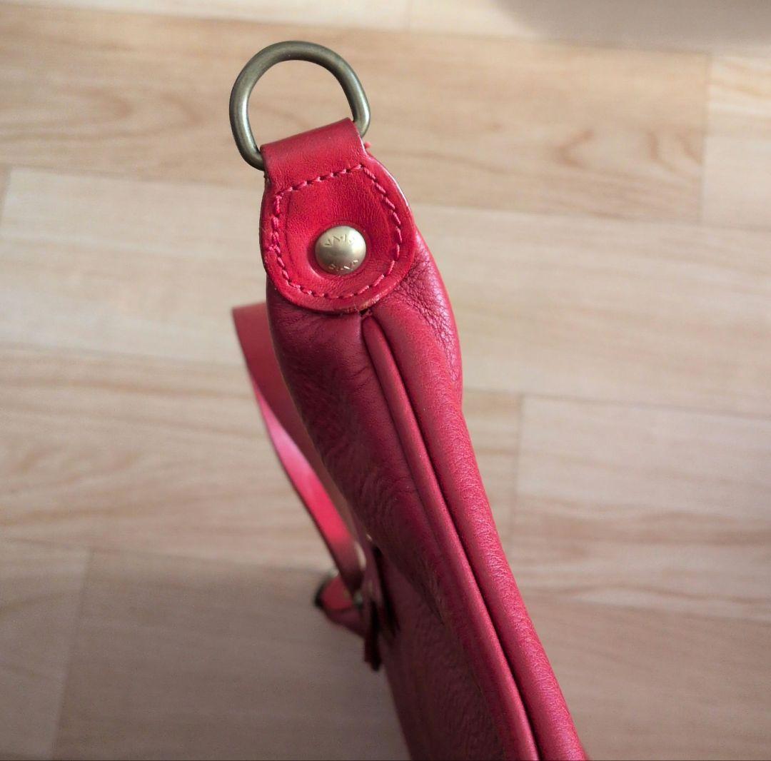 【美品】 CI-VA (チーバ) 舟型2wayバッグ 牛ヌメ革