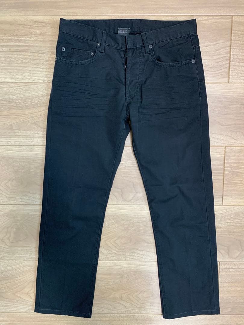 ディオール オム シワ加工ブラックパンツDiorHomme