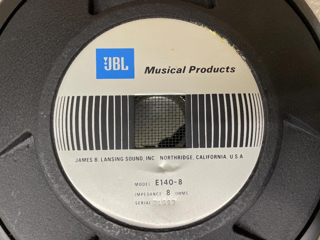 JBL E140-8 15インチ ウーファー スピーカー 38cm 8Ω 名機