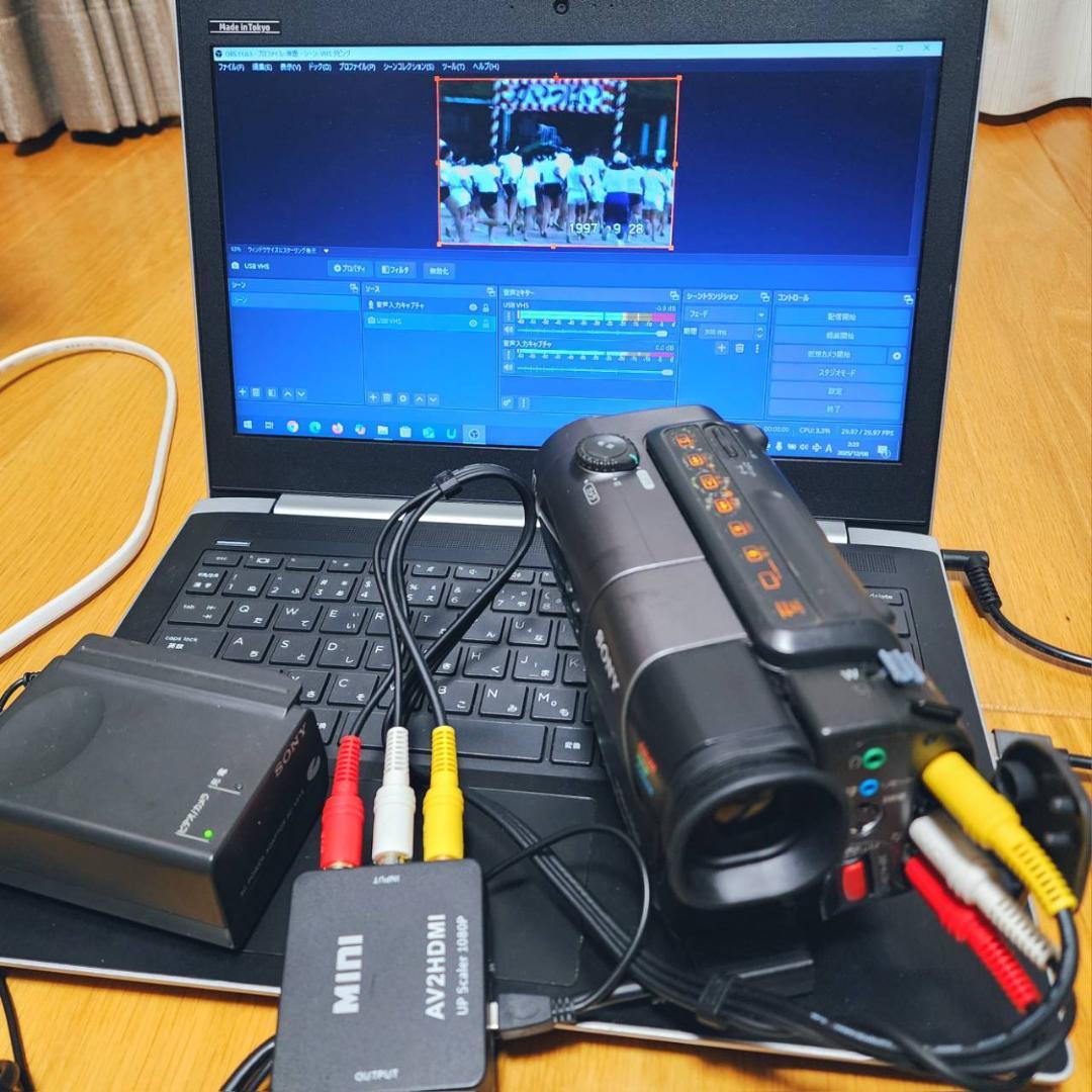 【動作確認済】8ミリ Hi8 SONY 高画質 ビデオカメラ ACアダプタセット