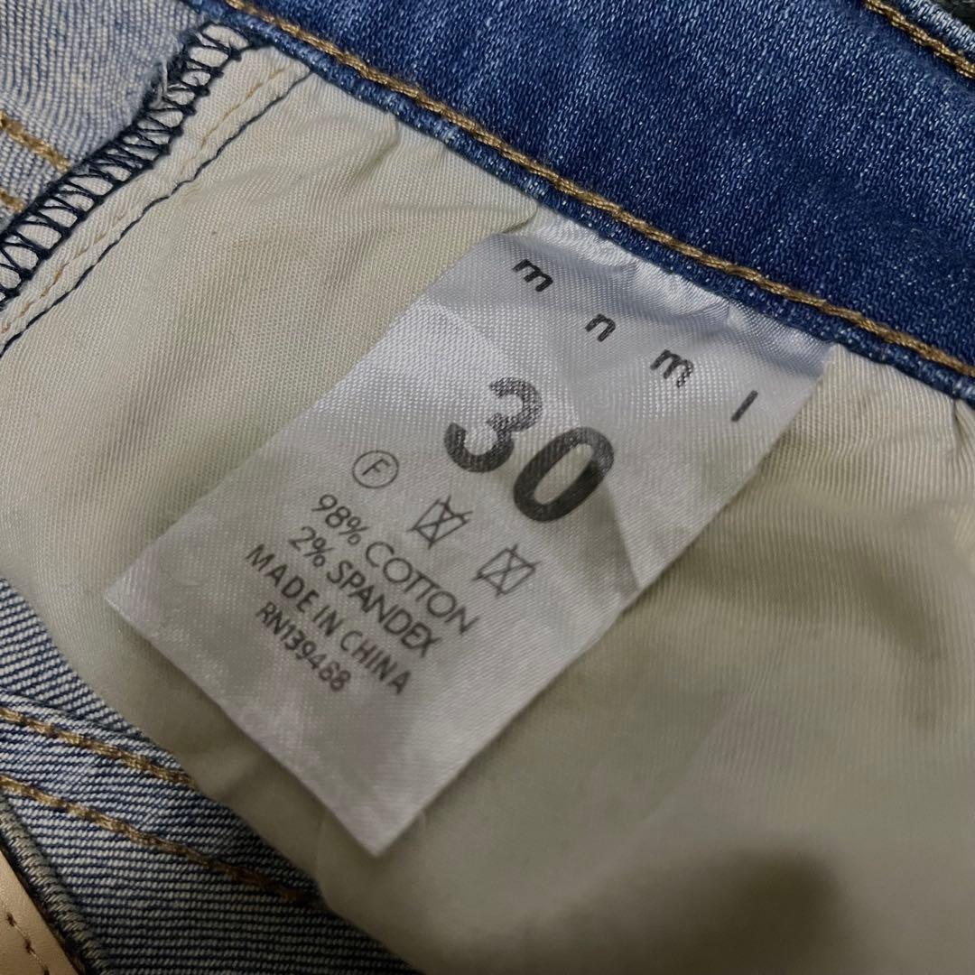 mnml　ミニマル　デニム　ダメージ加工　x201