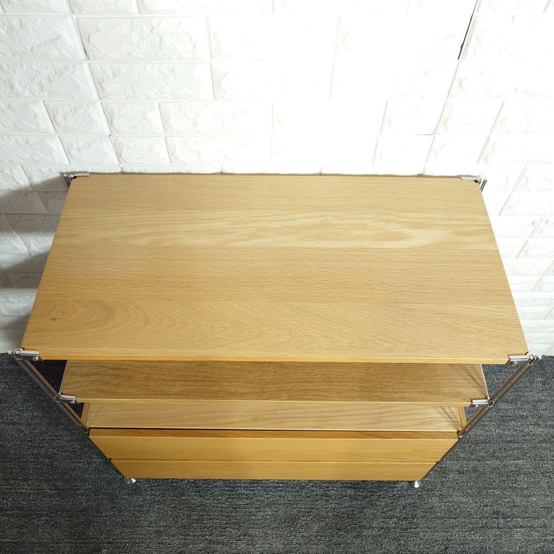 無印良品 ステンレスユニットシェルフ 収納棚 家具 インテリア D017