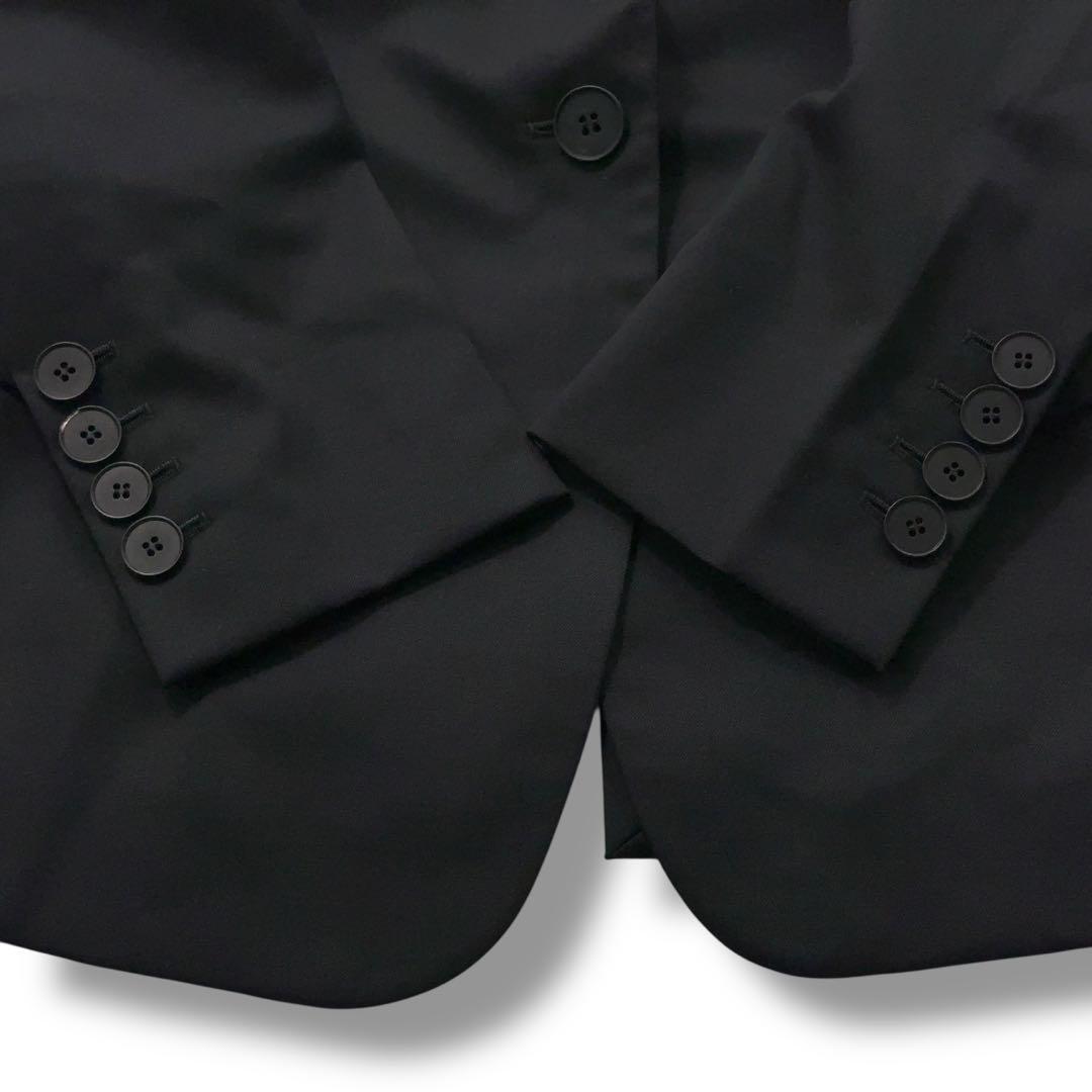 【極美品】ステラマッカートニー　テーラードジャケット　黒　光沢　1B 36