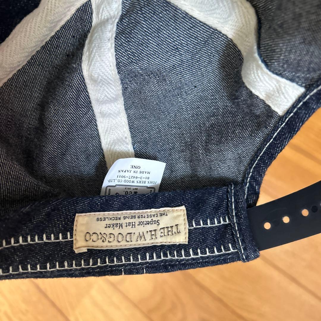 H.W.DOG CO. デニムキャップ ONE SIZE