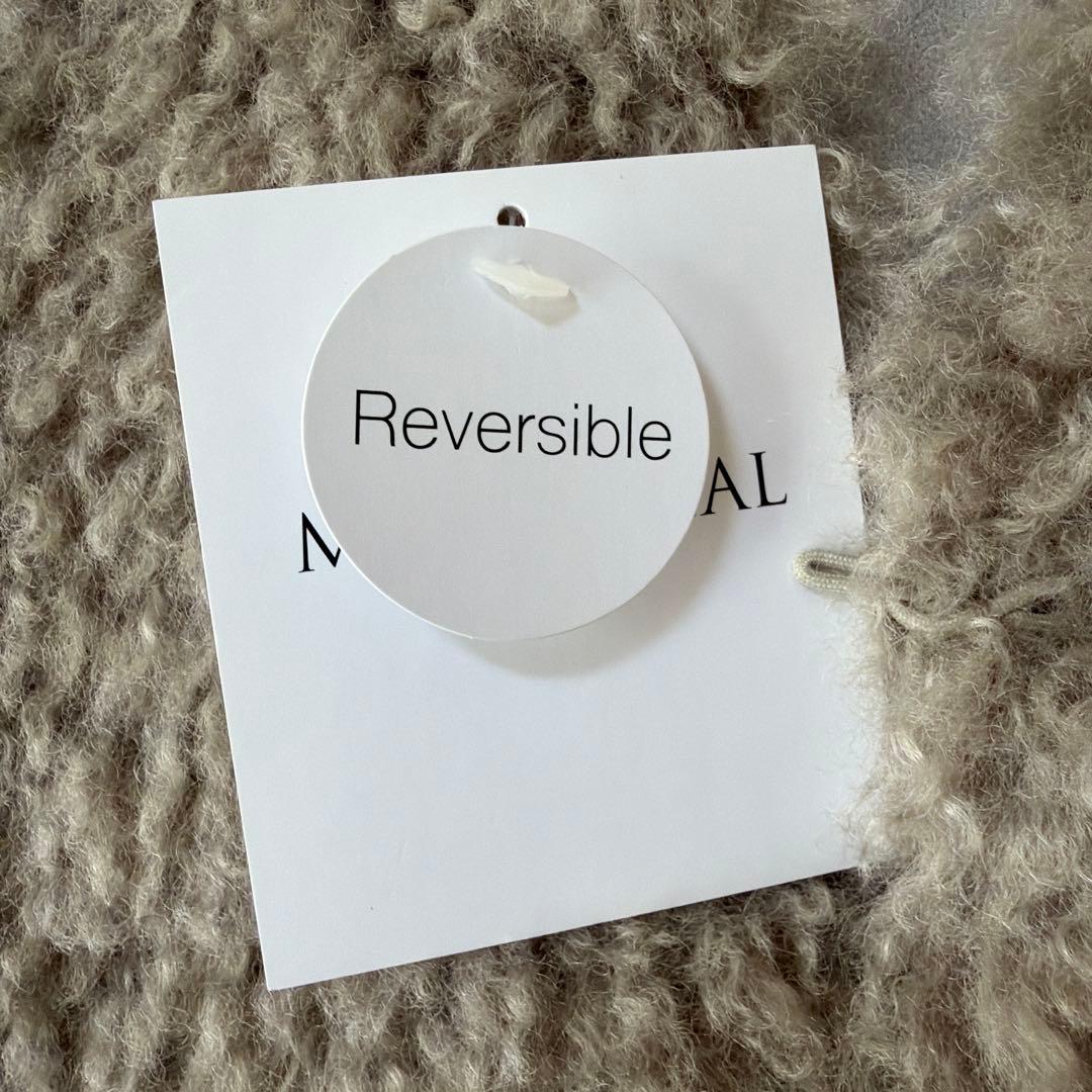 rose　マイカ&ディール　ベージュファーベスト ノーカラー