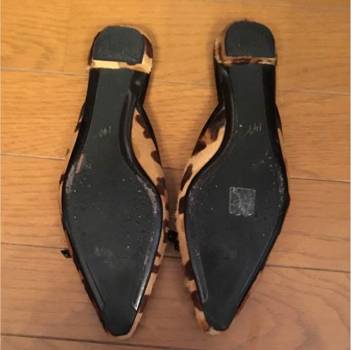 サンダル プラダ ミュール 中古 ハラコ