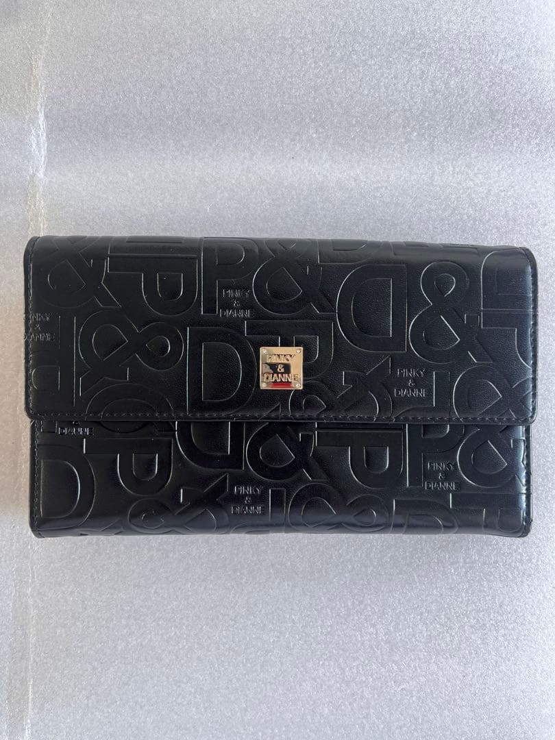 値下げ！PINKY & DIANNE ロゴ型押し 長財布 ブラック