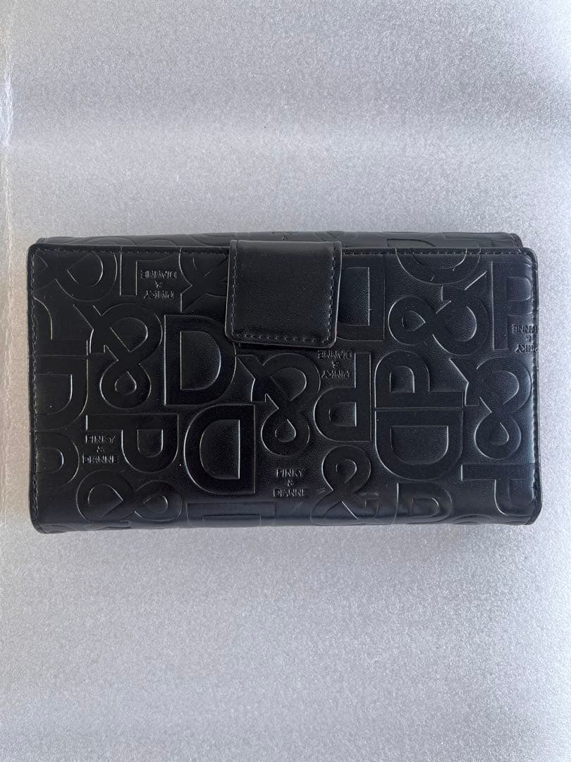 値下げ！PINKY & DIANNE ロゴ型押し 長財布 ブラック