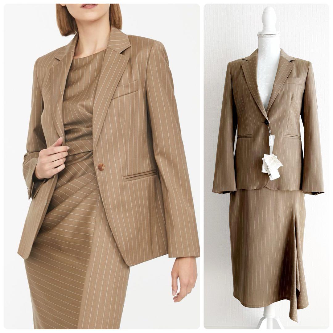 新品　マックスマーラ　最高級　セットアップ　ベージュ　ジャケット　スカート　38