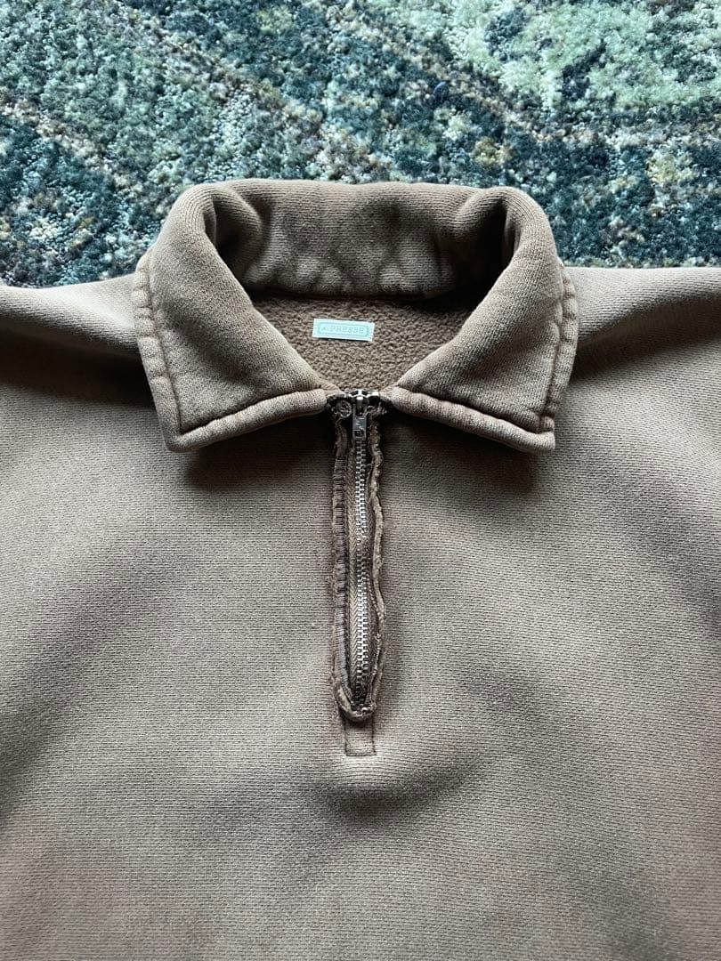 26SS A.PRESSE アプレッセ ハーフジップスウェット