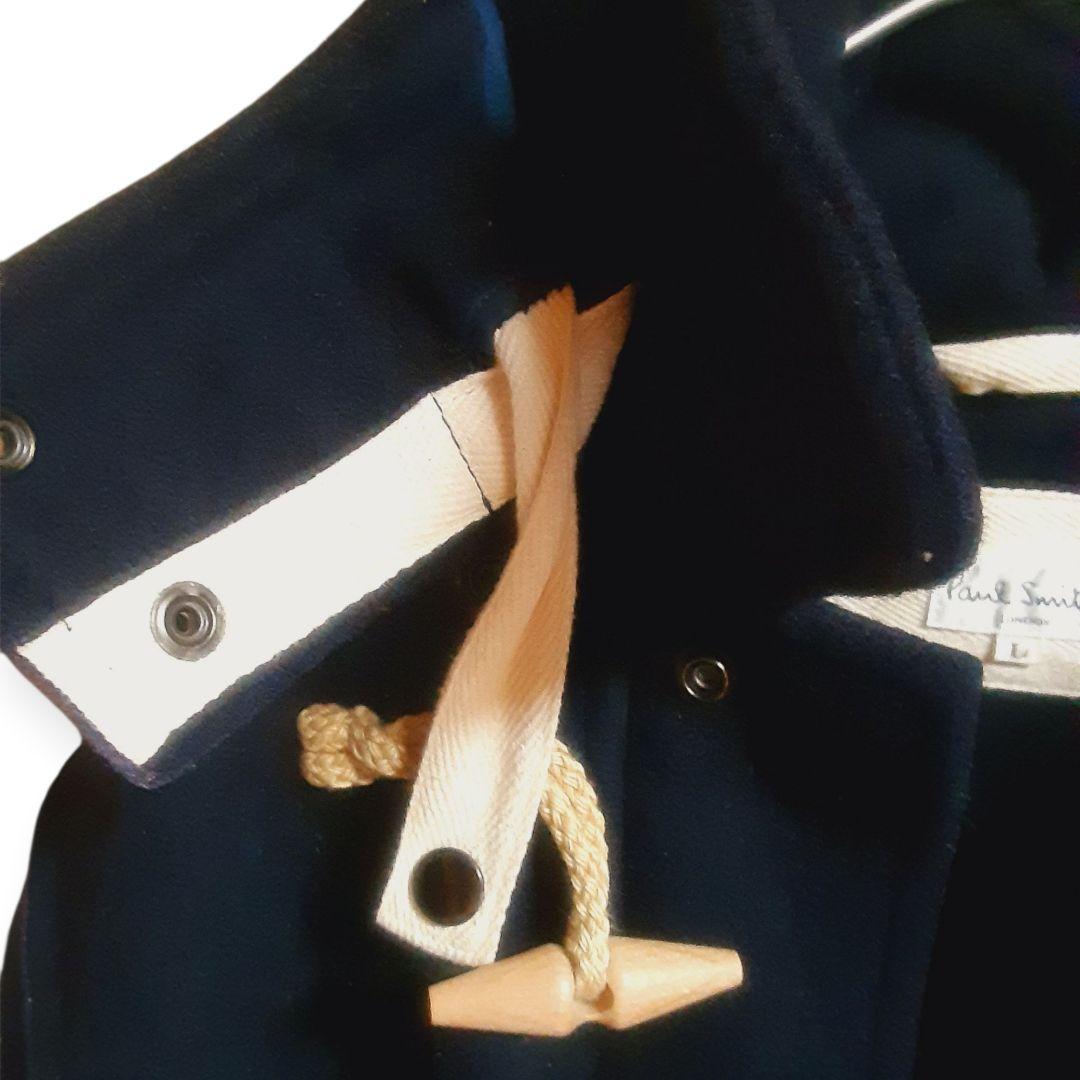 Paul Smith ダッフルロングコート ネイビー Lサイズ フード付き