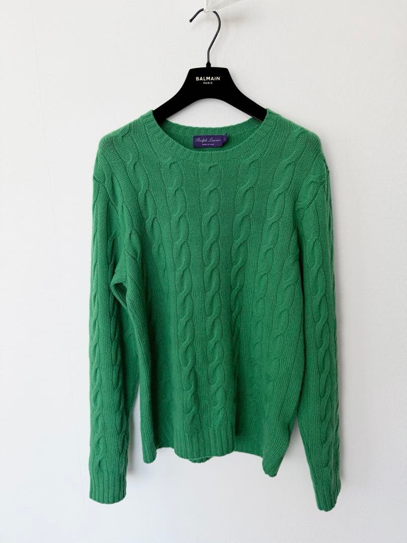 新品！ラルフローレンパープルレーベルカシミヤ100%セーター　最高級