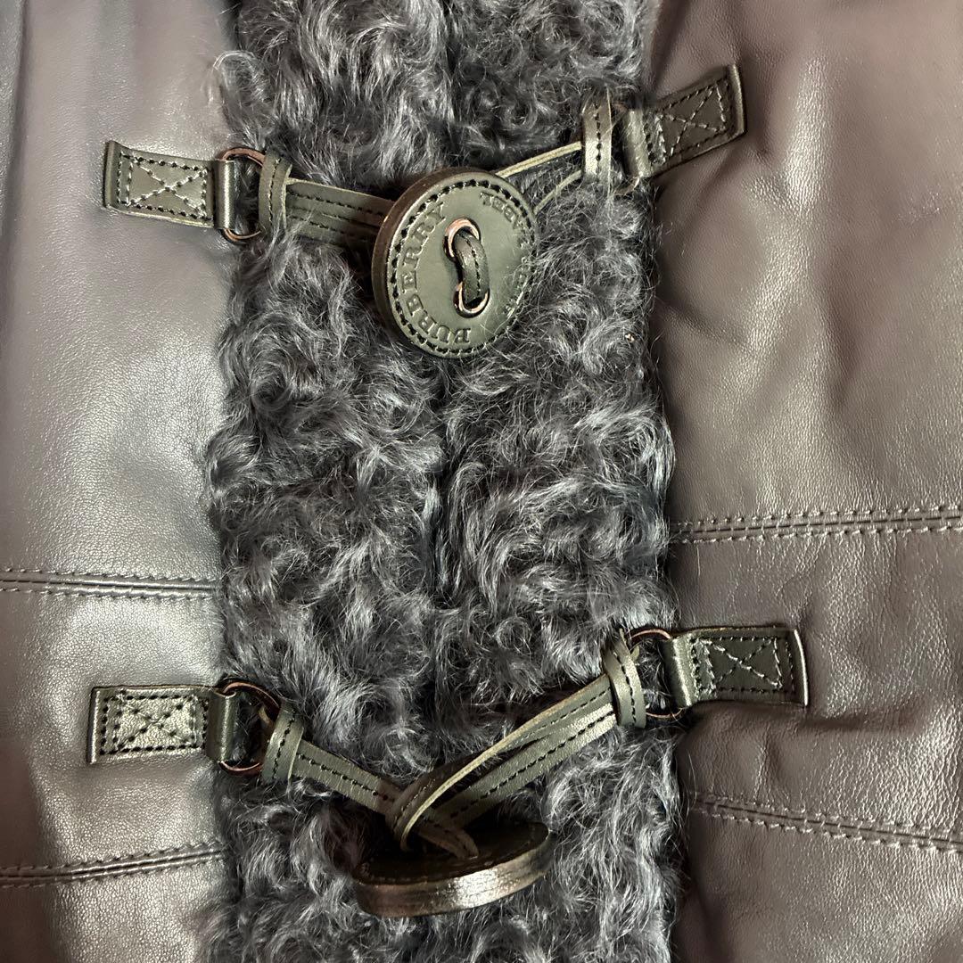 BURBERRY BLUE LABELバーバリーブルーレーベル　ラムレザーコート