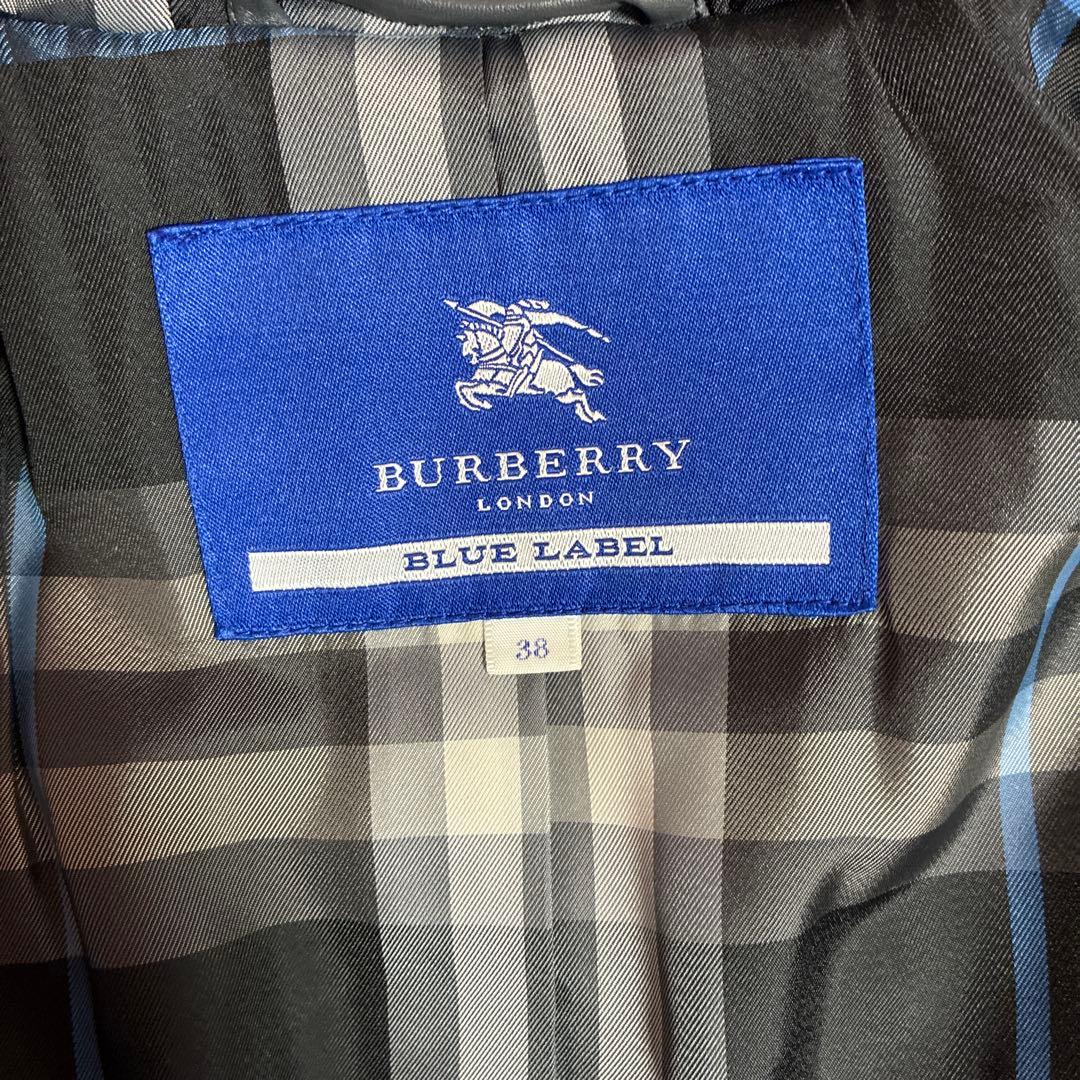 BURBERRY BLUE LABELバーバリーブルーレーベル　ラムレザーコート