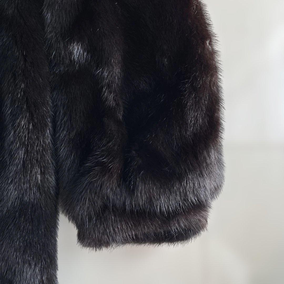 ダークミンク　ショートコート　サイズ１１　毛皮　ロイヤルミンクタナカ