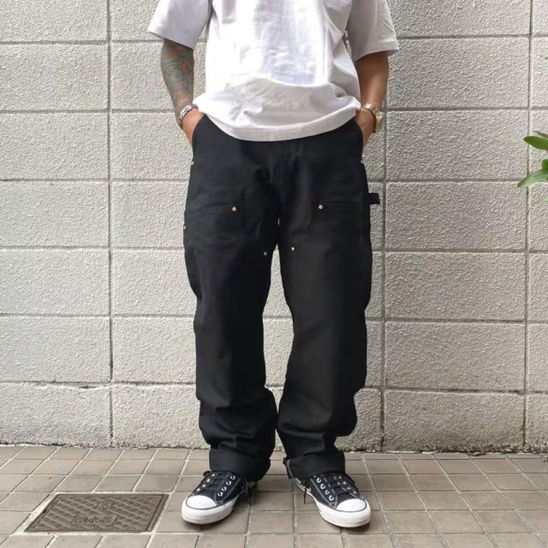 カーハート　ダブルニー　w32L30 ブラック