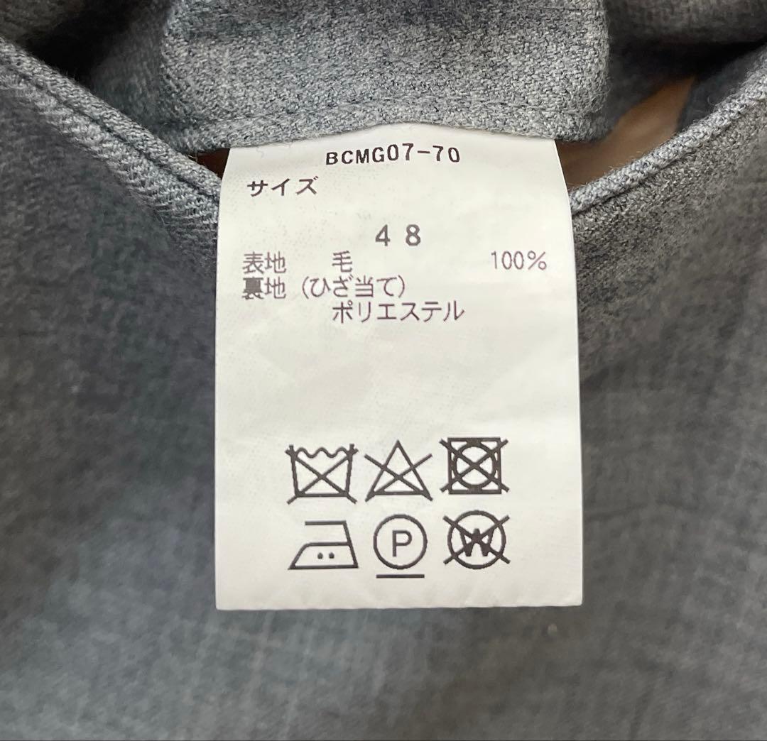 【美品】ムーバーガーメンツ 1タックワイド ウール100 トラウザーズセット