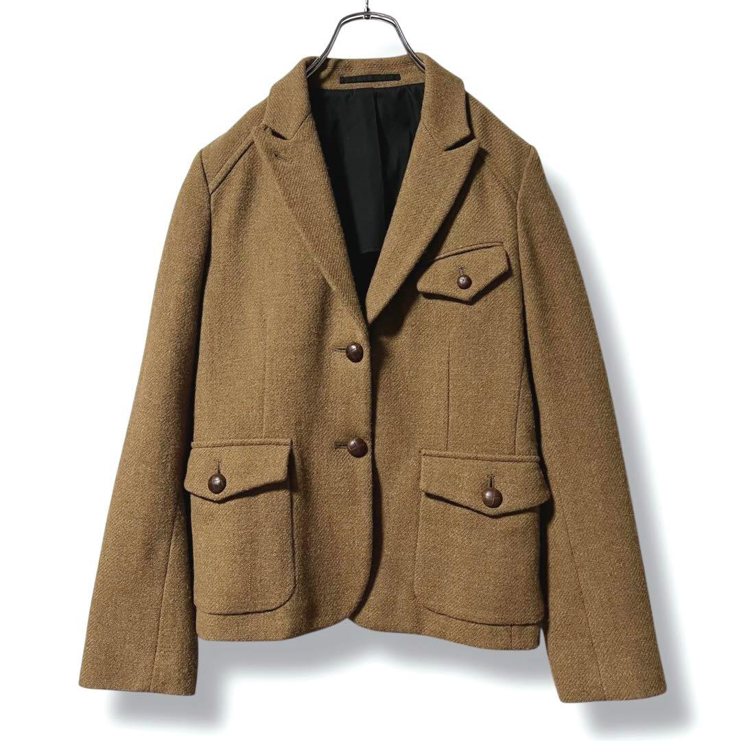 旧タグ❤️胡桃ボタン❤️マーガレットハウエル ハリスツイード ジャケット L